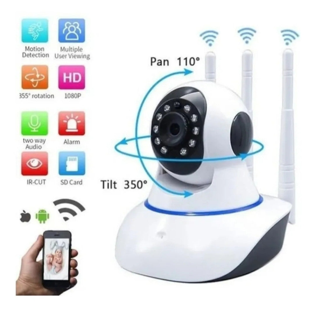 Cámara de seguridad 3 antenas