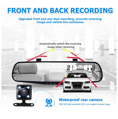 Espejo Retrovisor Cámara Dual DVR Revers