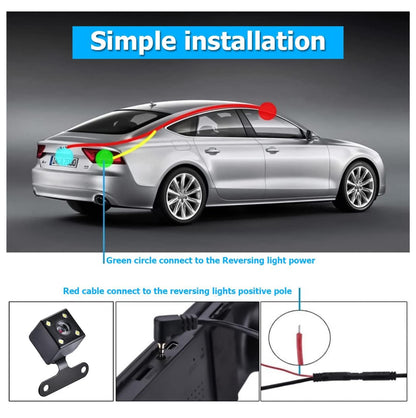 Espejo Retrovisor Cámara Dual DVR Revers